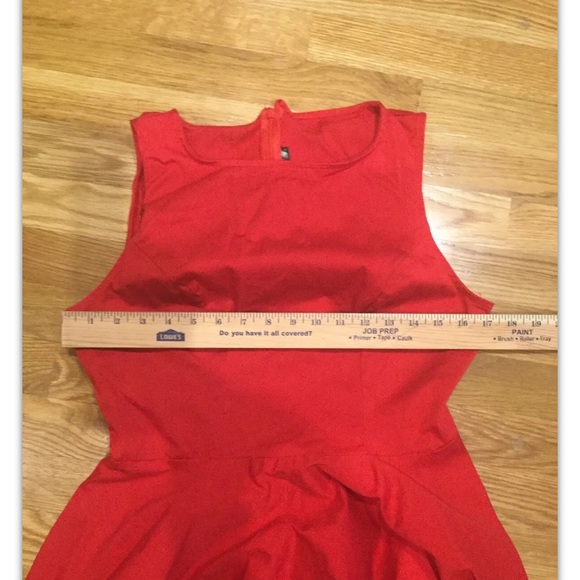 Anni Coco Women's Classic 1950s Vintage Hepburn midi sleeveless Dresses Red, L - Picture 11 of 11